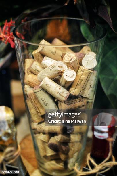 wine corks collection - decorative art stock pictures, royalty-free photos & images