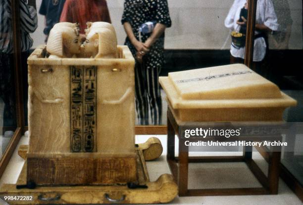 Tutankhamen's canopic jars, Western Thebes, ca. 1325 B. C.