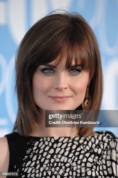 Actress Emily Deschanel attends the 2010 FOX Upfront after party at Wollman Rink, Central Park on May 17, 2010 in New York City.