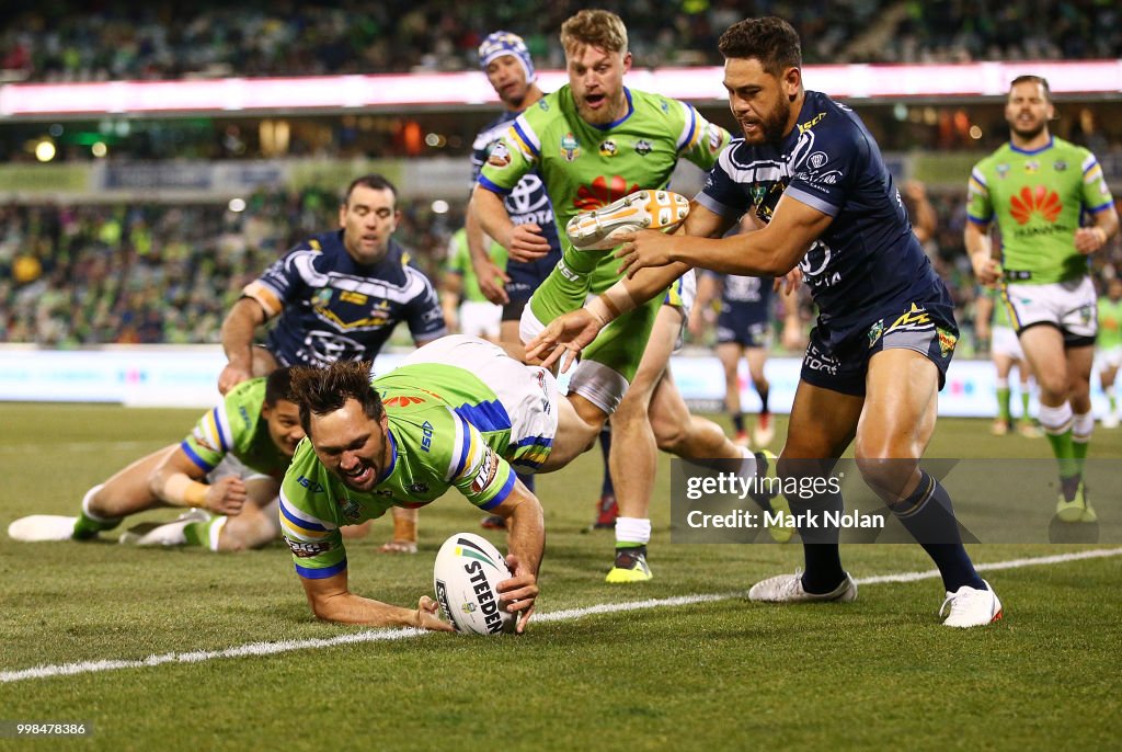 NRL Rd 18 - Raiders v Cowboys