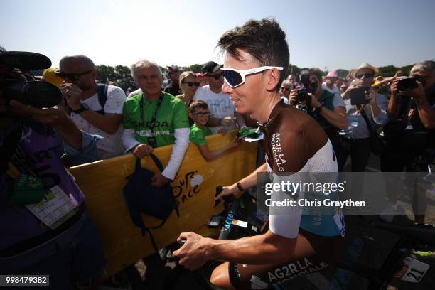 Start / Romain Bardet of France and Team AG2R La Mondiale / during the 105th Tour de France 2018, Stage 8 a 181km stage from Dreux to Amiens...