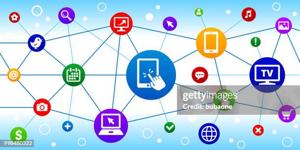 touchscreen tablet internet communication technology triangular node pattern background - phone wireframe stock illustrations