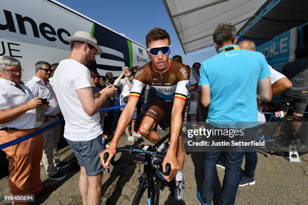 Start / Oliver Naesen of Belgium and Team AG2R La Mondiale / during the 105th Tour de France 2018, Stage 8 a 181km stage from Dreux to Amiens...