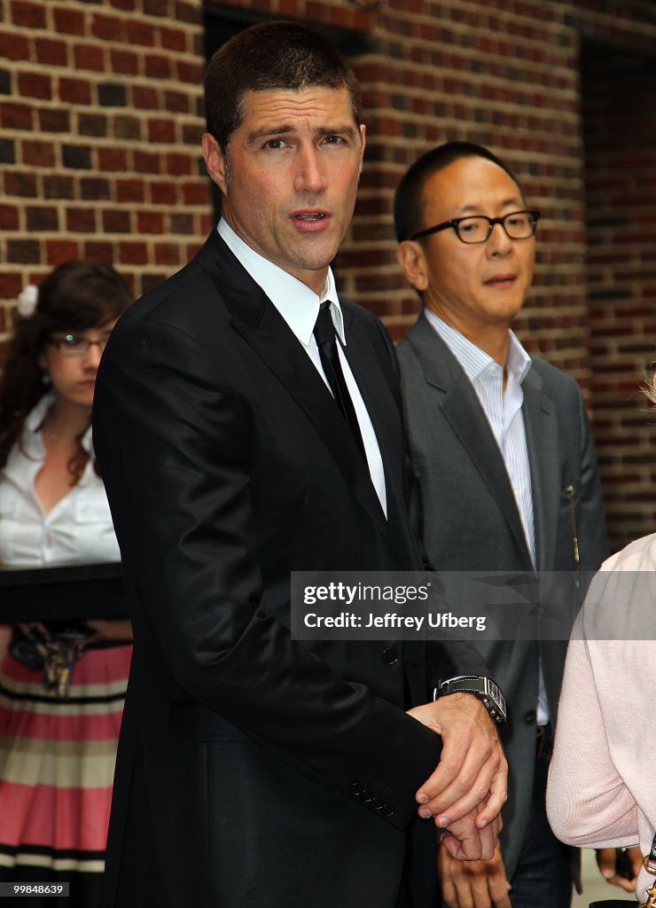 Celebrity Arrivals At "Late Show With David Letterman" - May 17, 2010