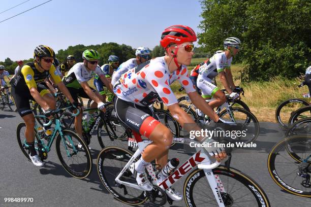 Toms Skujins of Latvia and Team Trek Segafredo Polka Dot Mountain Jersey during the 105th Tour de France 2018, Stage 8 a 181km stage from Dreux to...