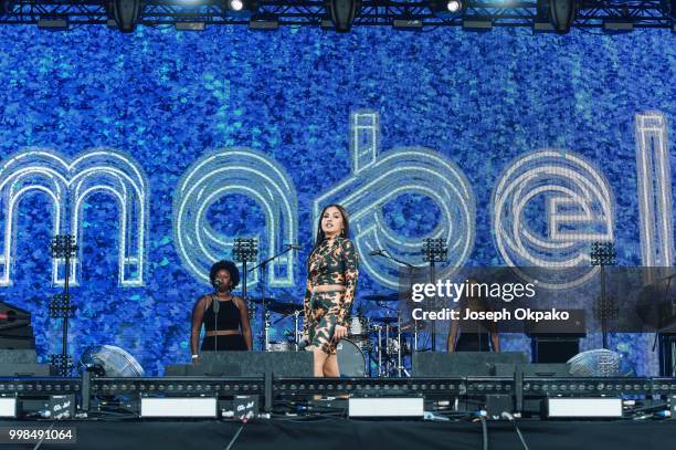 Mabel performs on Day 1 of Lovebox festival at Gunnersbury Park on July 13, 2018 in London, England.