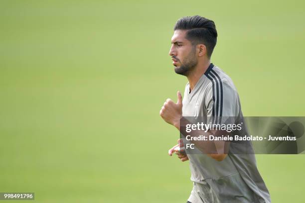 Emre Can during a Juventus morning training session on July 14, 2018 in Turin, Italy.