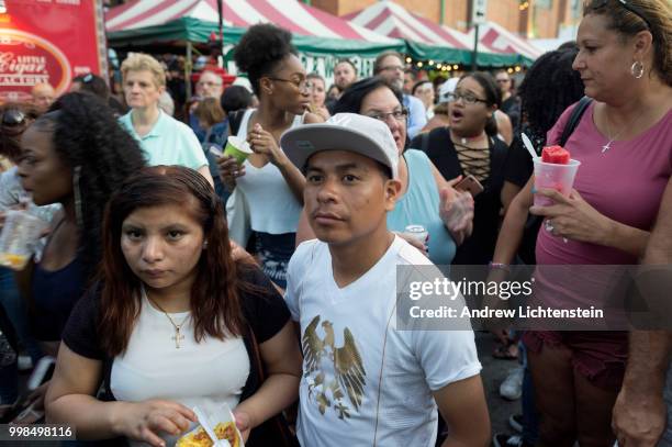 The old Italian American neighborhood of North Williamsburg gathers every year for the lifting of the Giglio during the feast of Our Lady Mount...