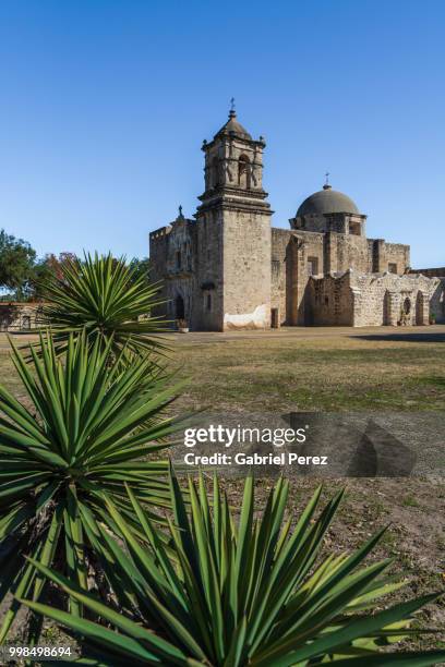 mission san jose of san antonio, texas - temple texas stock pictures, royalty-free photos & images