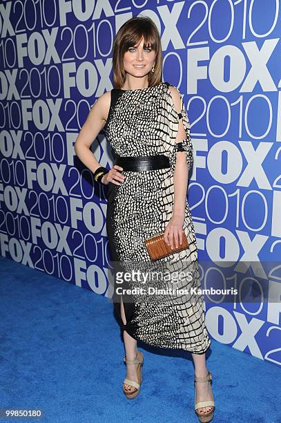 Actress Emily Deschanel attends the 2010 FOX Upfront after party at Wollman Rink, Central Park on May 17, 2010 in New York City.