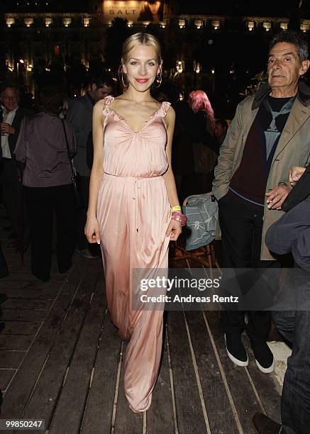 Actress Julia Dietze attends the German Films Reception at the Carlton Hotel during the 63rd Annual Cannes Film Festival on May 17, 2010 in Cannes,...