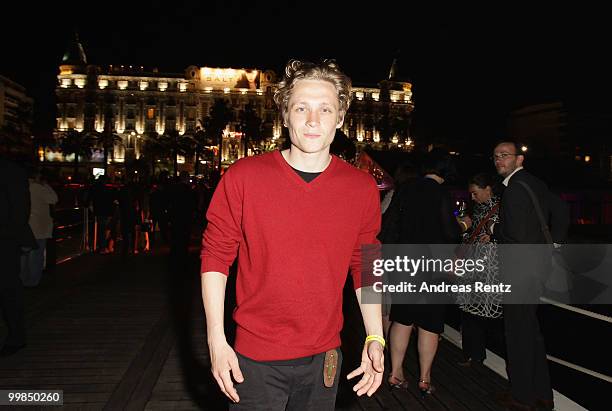 Matthias Schweighoefer attends the German Films Reception at the Carlton Hotel during the 63rd Annual Cannes Film Festival on May 17, 2010 in Cannes,...