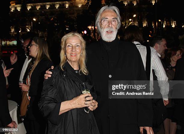 Director Michael Haneke attends the German Films Reception at the Carlton Hotel during the 63rd Annual Cannes Film Festival on May 17, 2010 in...
