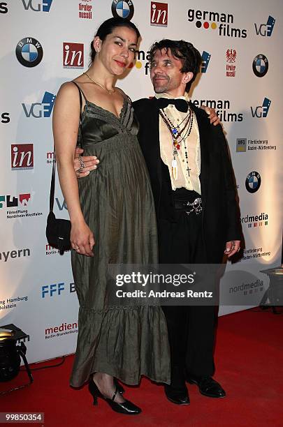 Actor David Bennent and partner Kavita attend the German Films Reception at the Carlton Hotel during the 63rd Annual Cannes Film Festival on May 17,...