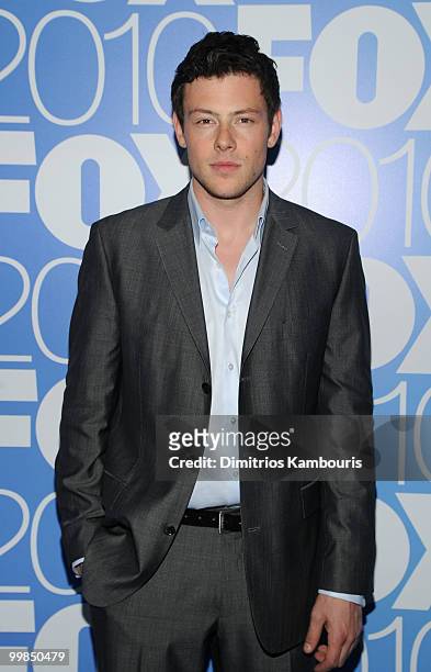 Actor Cory Monteith attends the 2010 FOX Upfront after party at Wollman Rink, Central Park on May 17, 2010 in New York City.