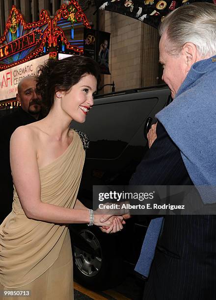 Actress Gemma Arterton and actor Jon Voight arrive at the "Prince of Persia: The Sands of Time" Los Angeles premiere held at Grauman's Chinese...