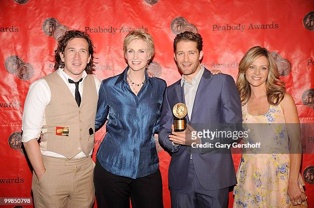 Co executive producer of "Modern Family", Ian Brennan, actors Jane Lynch, Matthew Morrison and Jessalyn Gilsig attend the 69th Annual Peabody Awards...