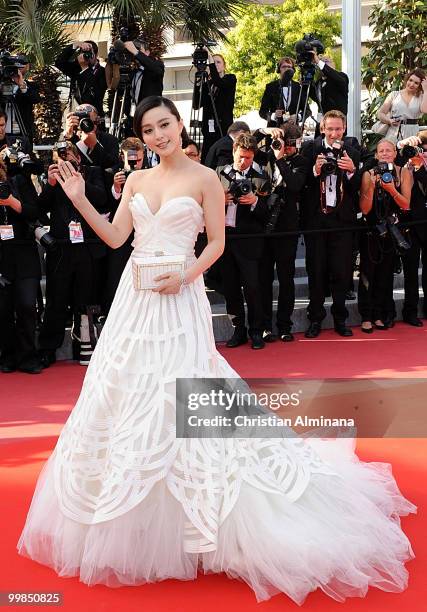 Actress Fan Bing Bing attends the 'Biutiful' Premiere at the Palais des Festivals during the 63rd Annual Cannes Film Festival on May 17, 2010 in...