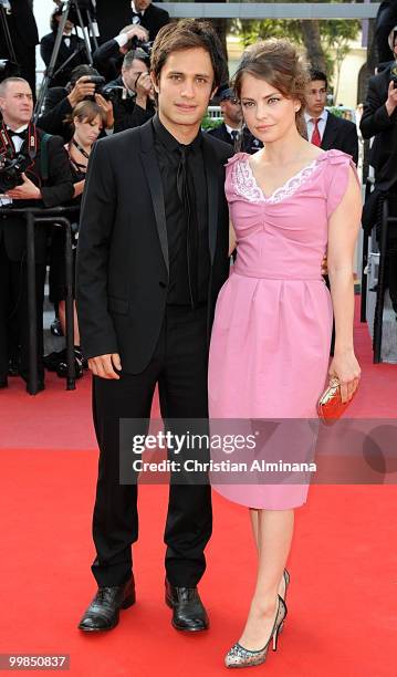 Camera D'or Jury President Gael Garcia Bernal and girlfriend Dolores Fonzi attend 'Biutiful' Premiere at the Palais des Festivals during the 63rd...