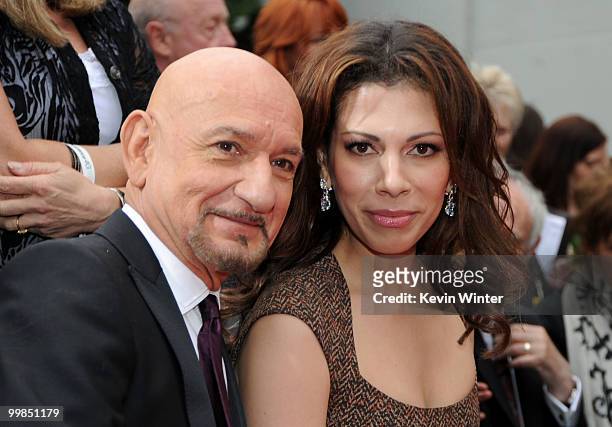 Sir Ben Kingsley and wife Daniela Lavender attend the Jerry Bruckheimer hand and footprint ceremony held at Grauman's Chinese Theatre on May 17, 2010...