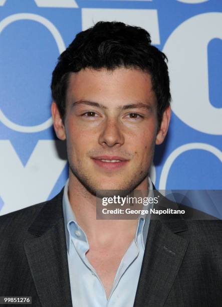 Actor Cory Monteith attends the 2010 FOX UpFront after party at Wollman Rink, Central Park on May 17, 2010 in New York City.