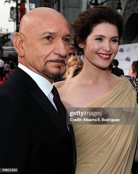 Sir Ben Kingsley and actress Gemma Arterton arrive at the "Prince of Persia: The Sands of Time" Los Angeles premiere held at Grauman's Chinese...