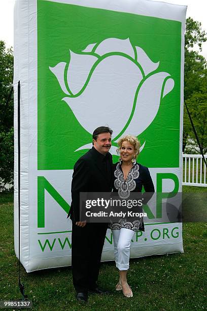 Bette Midler and Nathan Lane attend the New York Restoration Project's 9th Annual Spring Picnic at Fort Washington Park on May 17, 2010 in New York...