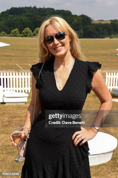 Emma Noble attends the Xerjoff Royal Charity Polo Cup 2018 on July 14, 2018 in Newbury, England.