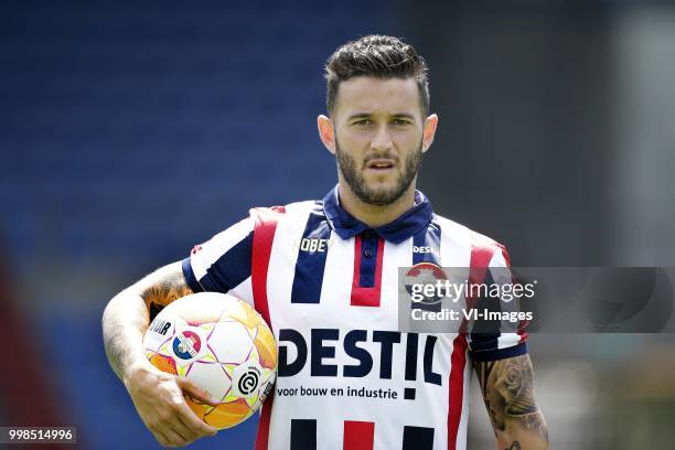 Pol Llonch during the team presentation of Willem II on July 13, 2018 at the Koning Willem II stadium in Tilburg, The Netherlands