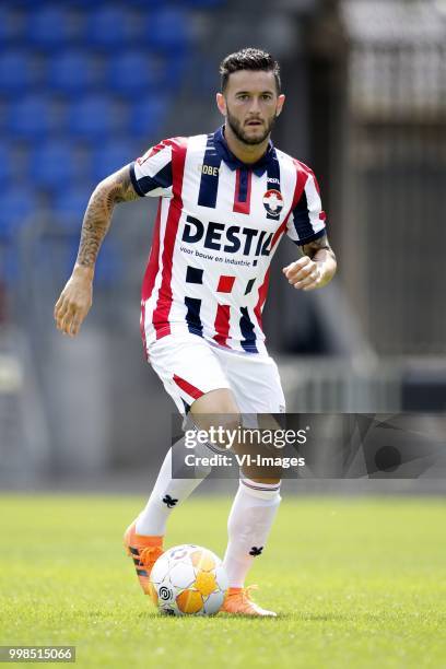Pol Llonch during the team presentation of Willem II on July 13, 2018 at the Koning Willem II stadium in Tilburg, The Netherlands