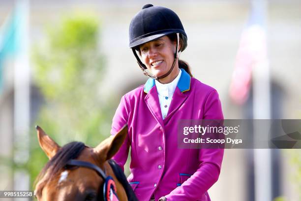 Luciana Diniz during the Prix Aire Cantilienne - Global Champions Tour on July 13, 2018 in Chantilly, France.