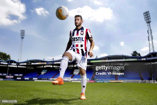 Pol Llonch during the team presentation of Willem II on July 13, 2018 at the Koning Willem II stadium in Tilburg, The Netherlands