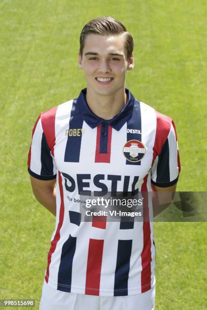 Thomas Kok during the team presentation of Willem II on July 13, 2018 at the Koning Willem II stadium in Tilburg, The Netherlands