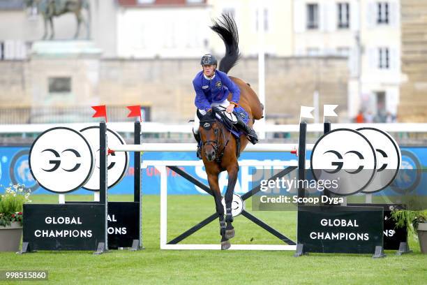 Ehning Marcus riding Comme Il Faut during the Prix Aire Cantilienne - Global Champions Tour on July 13, 2018 in Chantilly, France.