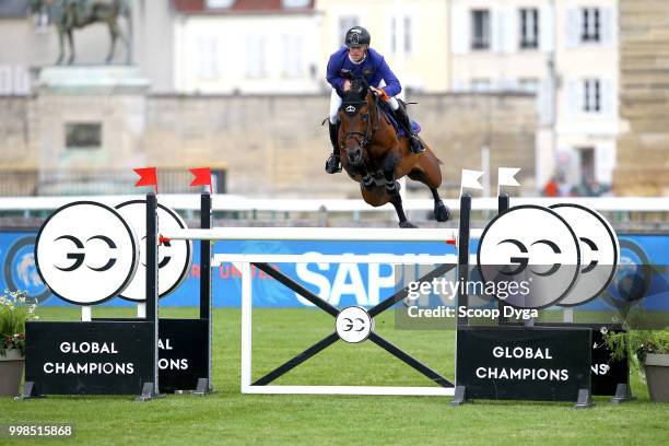 Ehning Marcus riding Comme Il Faut during the Prix Aire Cantilienne - Global Champions Tour on July 13, 2018 in Chantilly, France.