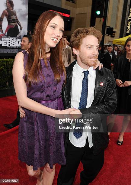 Clare Grant and actor Seth Green arrive at the premiere of Walt Disney Pictures' "Prince Of Persia: The Sands Of Time" held at Grauman''s Chinese...