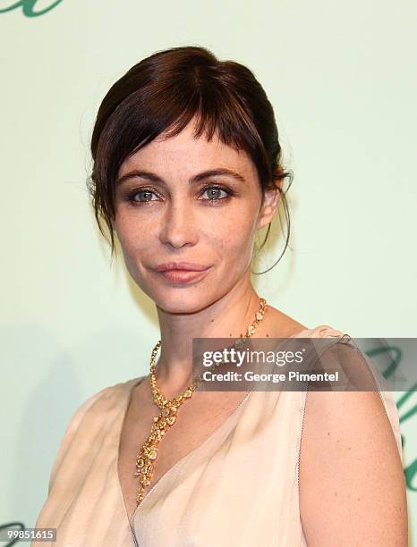 Actress Emmanuelle Beart attends the Chopard 150th Anniversary Party at the VIP Room, Palm Beach during the 63rd Annual International Cannes Film...