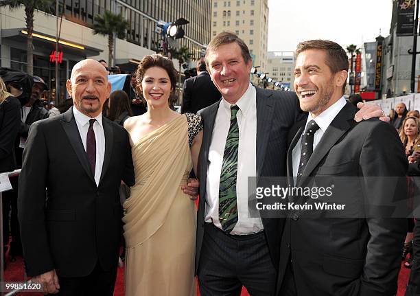 Sir Ben Kingsley, actress Gemma Arterton, director Mike Newell, and actor Jake Gyllenhaal arrive at the "Prince of Persia: The Sands of Time" Los...