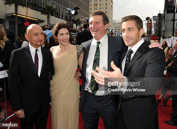 Sir Ben Kingsley, actress Gemma Arterton, director Mike Newell, and actor Jake Gyllenhaal arrive at the "Prince of Persia: The Sands of Time" Los...