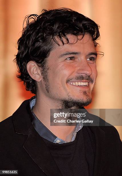 Actor Orlando Bloom speaks onstage before the screening of "Pirates of the Caribbean: The Curse of the Black Pearl" during AFI & Walt Disney...