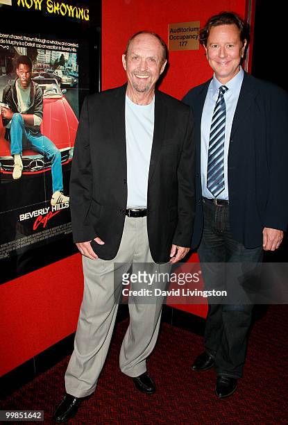 Actors John Ashton and Judge Reinhold pose before the screening of "Beverly Hills Cop" during AFI & Walt Disney Pictures' "A Cinematic Celebration of...