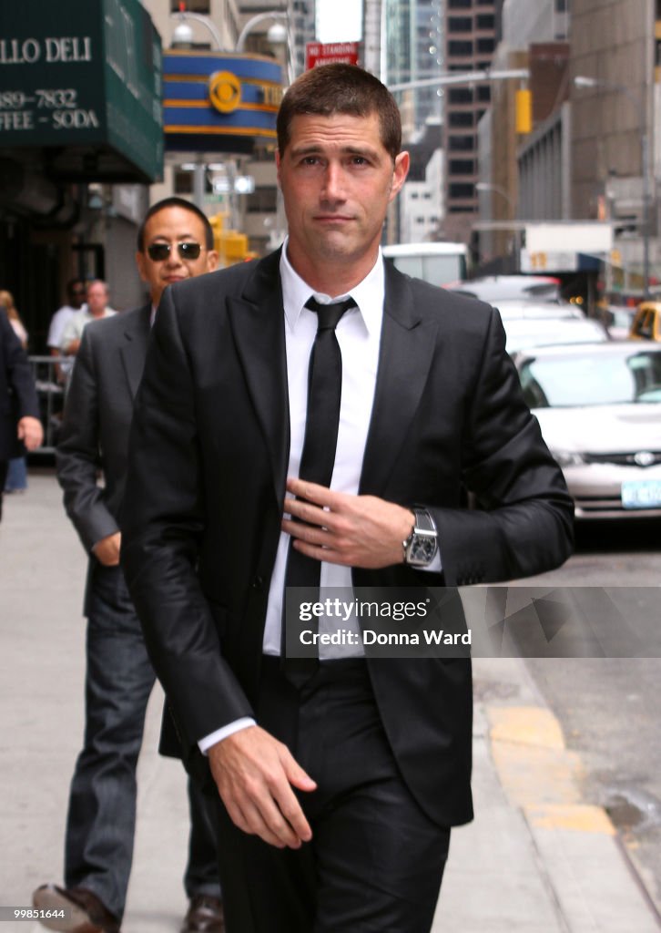 Celebrity Arrivals At "Late Show With David Letterman" - May 17, 2010