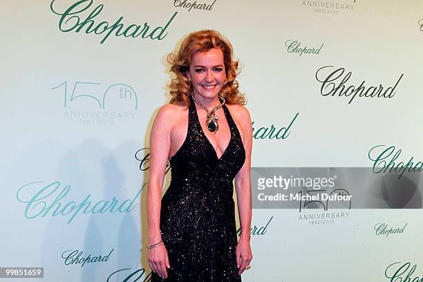 Caroline Gruosi Scheufele attends the Chopard 150th Anniversary Party at Palm Beach, Pointe Croisette during the 63rd Annual Cannes Film Festival on...