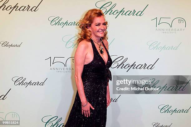 Caroline Gruosi Scheufele attends the Chopard 150th Anniversary Party at Palm Beach, Pointe Croisette during the 63rd Annual Cannes Film Festival on...