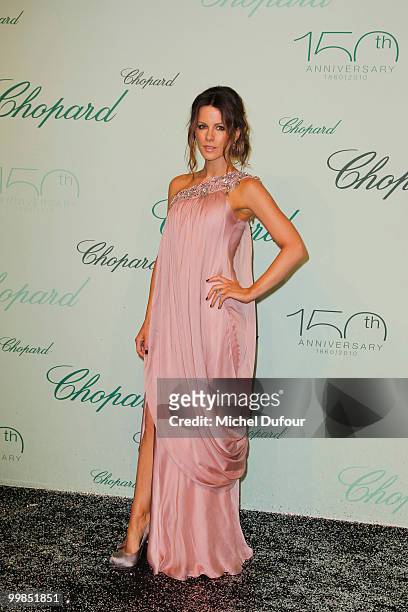 Kate Beckinsale attends the Chopard 150th Anniversary Party at Palm Beach, Pointe Croisette during the 63rd Annual Cannes Film Festival on May 17,...
