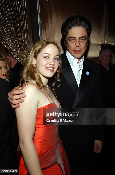 Erika Christensen and Benicio Del Toro