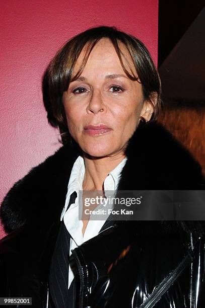 Actress Christine Boisson attends the 8Th Wonderland Premiere at the Cinema des Cineastes on May 3, 2010 in Paris, France.