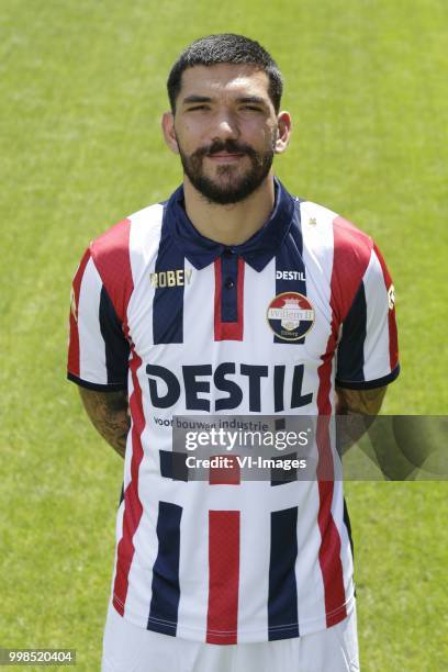 Dimitris Kolovos during the team presentation of Willem II on July 13, 2018 at the Koning Willem II stadium in Tilburg, The Netherlands