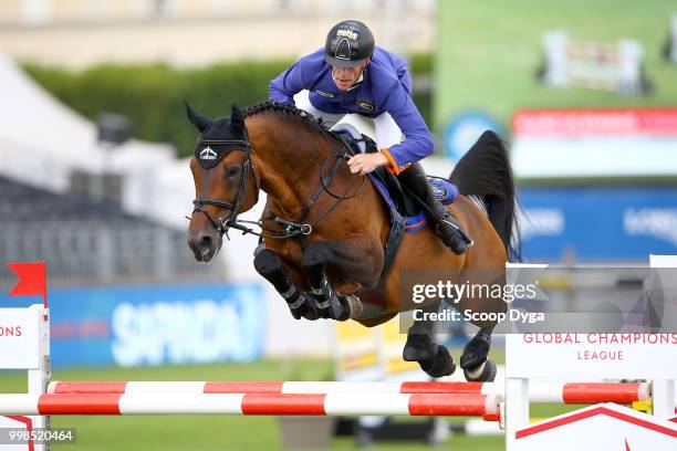 Ehning Marcus riding Comme Il Faut during the Prix Aire Cantilienne - Global Champions Tour on July 13, 2018 in Chantilly, France.