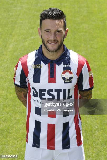 Pol Llonch during the team presentation of Willem II on July 13, 2018 at the Koning Willem II stadium in Tilburg, The Netherlands